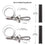 Flag Mounts with Carabiner Clips for Grommet Flags Universal Set of 2 - 757 Sports Collectibles