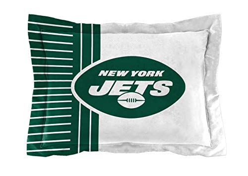 NORTHWEST NFL New York Jets Comforter and Sham Set, Twin, Safety - 757 Sports Collectibles