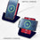 SOAR NCAA Wireless Charging Stand V.4, Ole Miss Rebels - 757 Sports Collectibles
