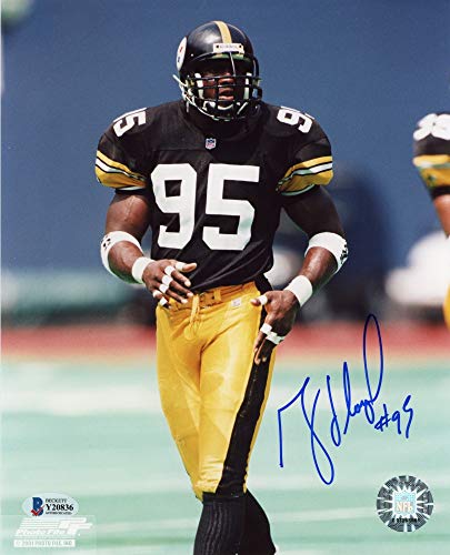 Greg Lloyd Autographed Pittsburgh Steelers 8x10 Photo - BAS COA (Blue Ink) - 757 Sports Collectibles