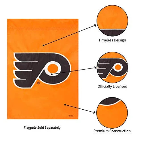 Team Sports America Philadelphia Flyers Garden Flag - 13 x 18 Inches - 757 Sports Collectibles