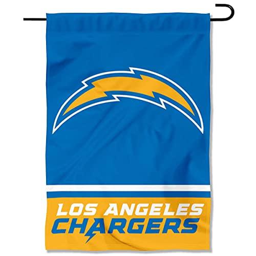 Chargers Wordmark Garden Flag Double Sided Banner - 757 Sports Collectibles