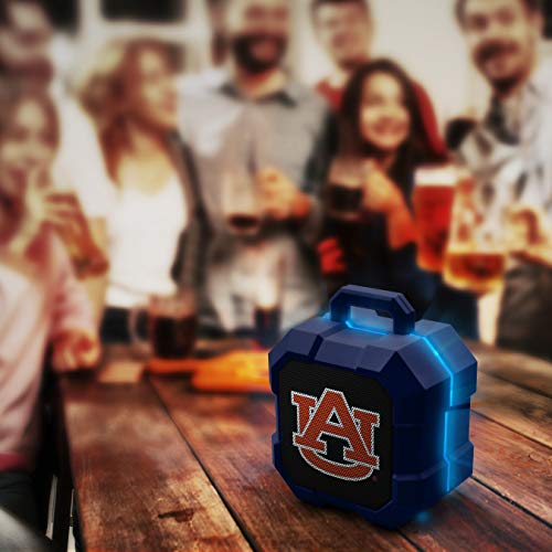 NCAA Auburn Tigers Shockbox LED Wireless Bluetooth Speaker, Team Color - 757 Sports Collectibles