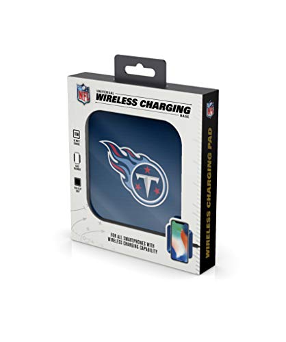 NFL Tennessee Titans Wireless Charging Pad, White - 757 Sports Collectibles