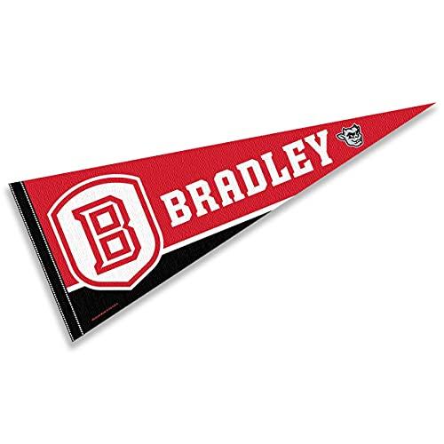College Flags & Banners Co. Bradley Braves Pennant Full Size Felt - 757 Sports Collectibles