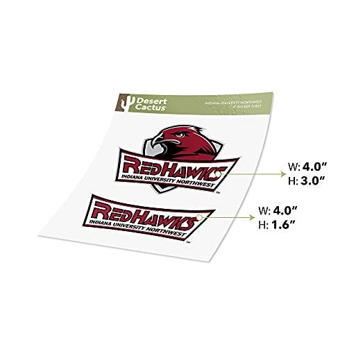 Indiana University Northwest Sticker Vinyl Decal Laptop Water Bottle Car Scrapbook (4 Inch Set) - 757 Sports Collectibles