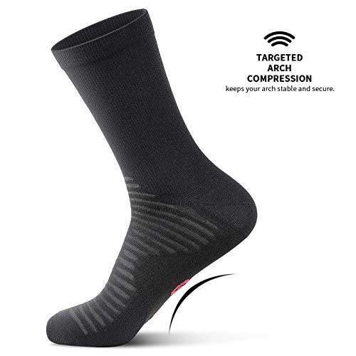 PAPLUS Compression Athletic Crew Socks (6 Pairs) for Men & Women - 757 Sports Collectibles