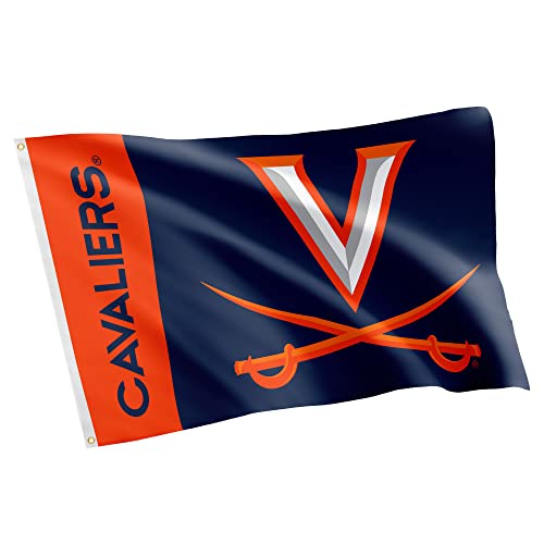 Desert Cactus University of Virginia Flag Cavaliers UVA Wahoos Flags Banners 100% Polyester Indoor Outdoor 3x5 (Team Name) - 757 Sports Collectibles