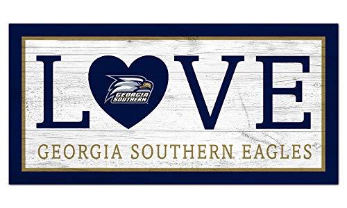 Fan Creations NCAA Georgia Southern Eagles Unisex Georgia Southern Love Sign, Team Color, 6 x 12 - 757 Sports Collectibles