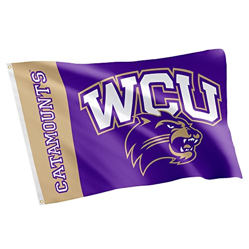 Desert Cactus Western Carolina University Flag Catamounts WCU Flags Banners 100% Polyester Indoor Outdoor 3x5 (Team Name) - 757 Sports Collectibles