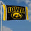 Iowa Hawkeyes Wordmark Large Grommet Banner Flag - 757 Sports Collectibles