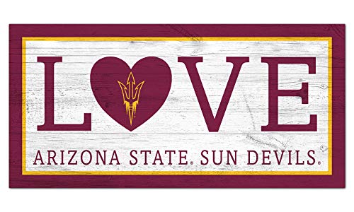 Fan Creations NCAA Arizona State Sun Devils Unisex Arizona State Love Sign, Team Color, 6 x 12 - 757 Sports Collectibles