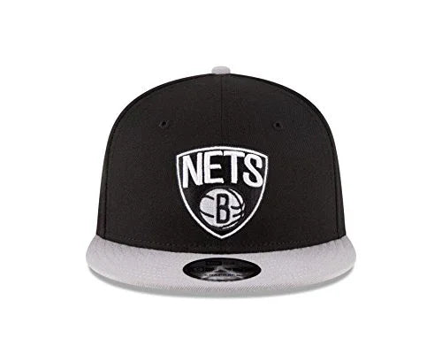 NBA Brooklyn Nets Men's 9Fifty 2Tone Snapback Cap, One Size, Black - 757 Sports Collectibles
