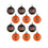 Cincinnati Bengals 12 Pack Plastic Ball Ornament Set - 757 Sports Collectibles