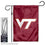 Virginia Tech Hokies VT Logo Garden Banner Flag with Stand Pole Holder - 757 Sports Collectibles
