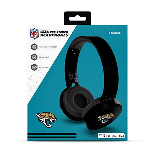 NFL Jacksonville Jaguars Wireless Bluetooth Headphones, Team Color - 757 Sports Collectibles