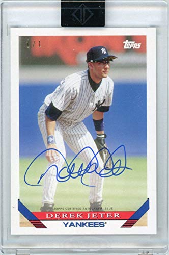 Derek Jeter 2019 Topps Transcendent 1993 Through The Years Autograph 1/1 DJ-1993 - 757 Sports Collectibles