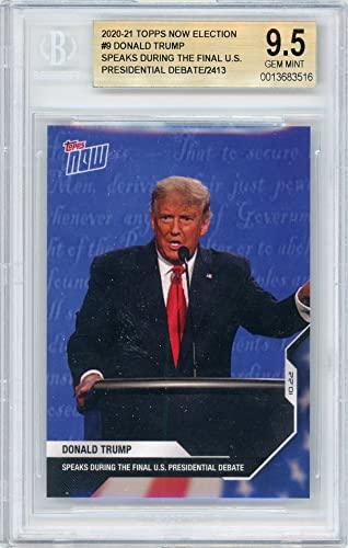Donald Trump 2020 Topps Now Presidential Election Debate /2413 BGS 9.5 Gem Mint - 757 Sports Collectibles