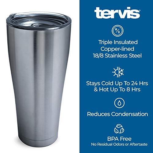 Tervis Triple Walled Appalachian State Mountaineers Insulated Tumbler Cup Keeps Drinks Cold & Hot, 30oz - Stainless Steel, Campus - 757 Sports Collectibles