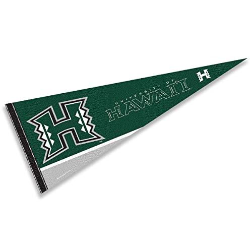 College Flags & Banners Co. Hawaii Pennant Full Size Felt - 757 Sports Collectibles