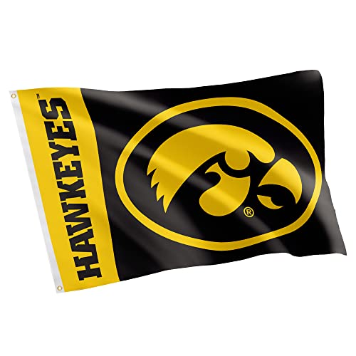 Desert Cactus University of Iowa Flag Hawkeyes Flags Banners 100% Polyester Indoor Outdoor 3x5 (Team Name) - 757 Sports Collectibles