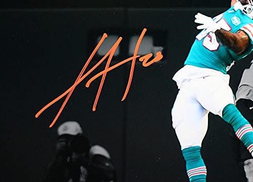 Xavien Howard Signed Dolphins Spotlight Catch 16X20 FP Photo- Beckett W Orange - 757 Sports Collectibles