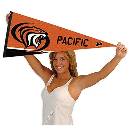 College Flags & Banners Co. Pacific Tigers Pennant Full Size Felt - 757 Sports Collectibles