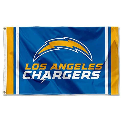 Los Angeles Chargers Wordmark 3x5 Outdoor Flag - 757 Sports Collectibles