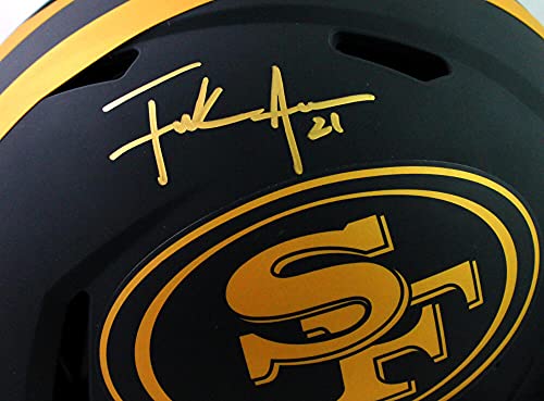 Frank Gore Autographed San Francisco 49ers F/S Eclipse Speed Authentic Helmet- Beckett W Gold - 757 Sports Collectibles