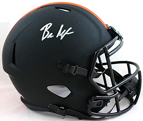 Baker Mayfield Autographed Cleveland Browns F/S Eclipse Speed Helmet - Beckett W Silver - 757 Sports Collectibles