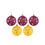 FOCO Arizona State Sun Devils NCAA 5 Pack Shatterproof Ball Ornament Set - 757 Sports Collectibles