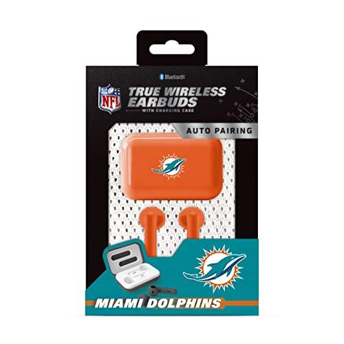 SOAR NFL True Wireless Earbuds V.4, Miami Dolphins - 757 Sports Collectibles