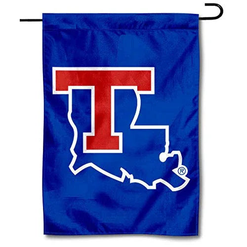 College Flags & Banners Co. Louisiana Tech Bulldogs New Logo Garden Flag - 757 Sports Collectibles