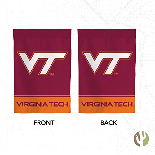 Virginia Tech Garden Flag Hokies VT Banner 100% Polyester (Design A) - 757 Sports Collectibles