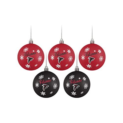 FOCO Atlanta Falcons NFL 5 Pack Shatterproof Ball Ornament Set - 757 Sports Collectibles