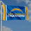 Los Angeles Chargers Wordmark 3x5 Outdoor Flag - 757 Sports Collectibles