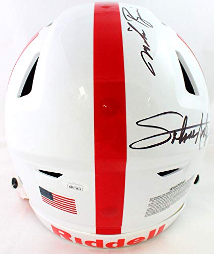 Nebraska Heisman Winners Autographed F/S SpeedFlex Authentic Helmet- JSA W Black - 757 Sports Collectibles