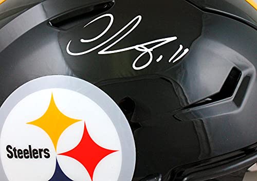 Chase Claypool Autographed Pittsburgh Steelers F/S SpeedFlex Authentic Helmet - Beckett W Auth White - 757 Sports Collectibles