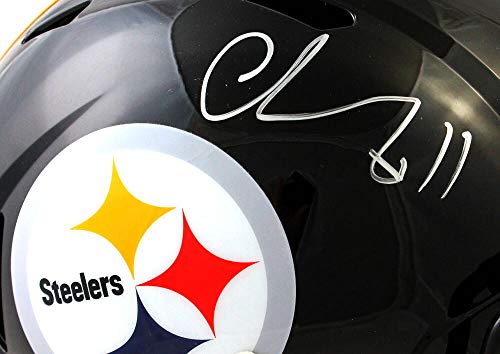Chase Claypool Autographed Pittsburgh Steelers F/S Speed Helmet- Beckett W Silv - 757 Sports Collectibles