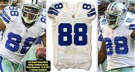 Cowboys Dez Bryant Game Worn White Reebok Road Jersey 12/4/2011 Photo Matched - 757 Sports Collectibles