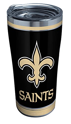 Tervis Triple Walled NFL New Orleans Saints Insulated Tumbler Cup Keeps Drinks Cold & Hot, 20oz - Stainless Steel, Touchdown - 757 Sports Collectibles