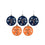 FOCO Virginia Cavaliers NCAA 5 Pack Shatterproof Ball Ornament Set - 757 Sports Collectibles