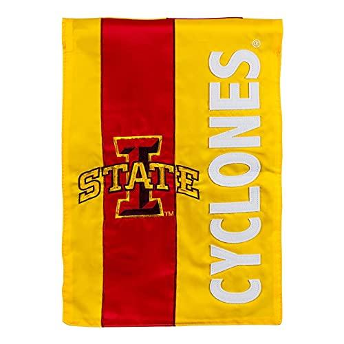 Team Sports America Collegiate Iowa State University Embroidered Logo Applique House Flag, 28 x 44 inches Indoor Outdoor Double Sided Decor for Collegiate Fans - 757 Sports Collectibles