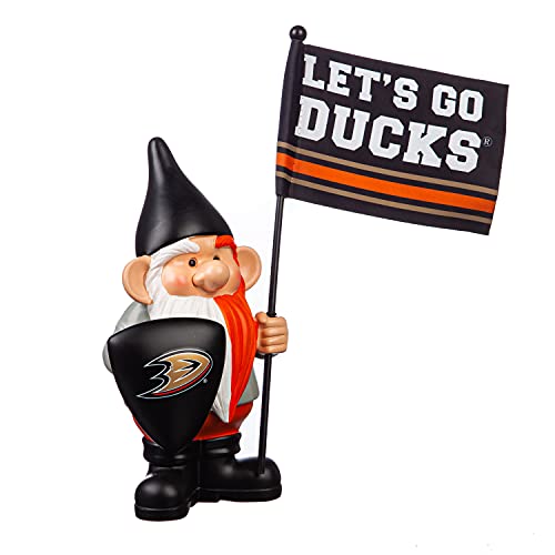 Team Sports America Anaheim Ducks, Flag Holder Gnome - 757 Sports Collectibles