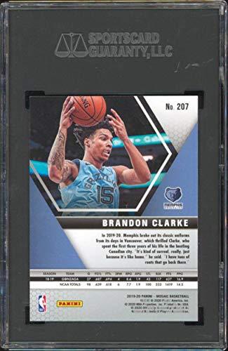Grizzlies Brandon Clarke 2019 Panini Mosaic #207 Rookie Card Graded Mint 9.5 SGC - 757 Sports Collectibles