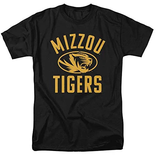 University of Missouri Mizzou Official One Color Mizzou Tigers Logo Unisex Adult T-Shirt, Black, 2X-Large - 757 Sports Collectibles