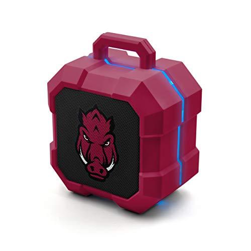NCAA Arkansas Razorbacks Shockbox LED Wireless Bluetooth Speaker, Team Color - 757 Sports Collectibles