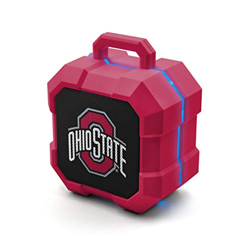 NCAA Ohio State Buckeyes Shockbox LED Wireless Bluetooth Speaker, Team Color - 757 Sports Collectibles