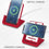 SOAR NCAA Wireless Charging Stand V.4, Nebraska Cornhuskers - 757 Sports Collectibles