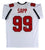 Warren Sapp"HOF 13" Authentic Signed White Pro Style Jersey BAS Witnessed - 757 Sports Collectibles